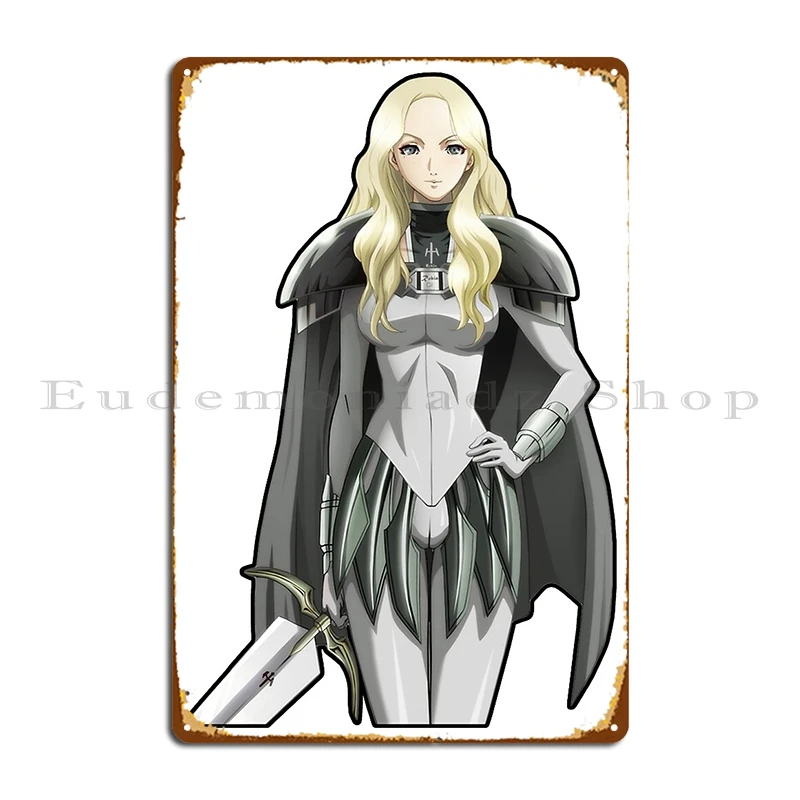 Teresa Claymore-letrero de Metal para Club, placas personalizadas, diseño de decoración de pared, cartel de estaño