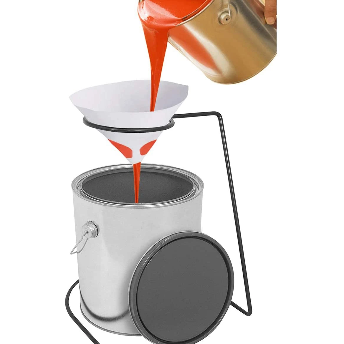 

WON, 100 шт., 100 микрометров, конусные фильтры для краски с тонкой нейлоновой сеткой, автомобильные художественные ремесла, хобби, проекты рисования