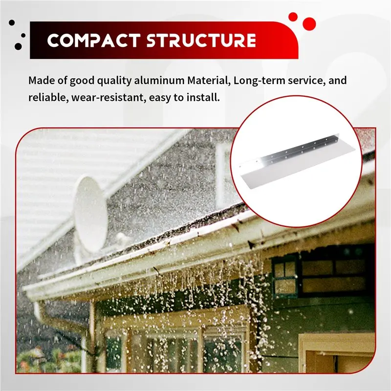 Hot Trend-8Pcs Rain Gutter Gutter Splash Guards For Roof Rain Diverter Gutter Splash Guards