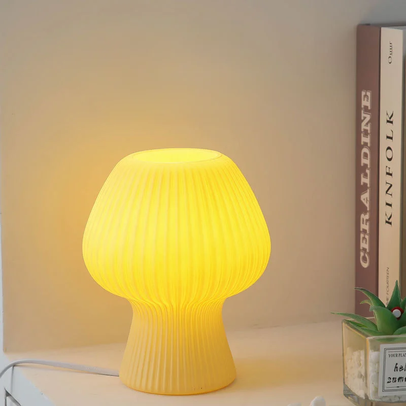 

Nice Vintage Tulip Glass Desk Lamp Girls Bedroom Decoration Night Lamps Indoor Lighting