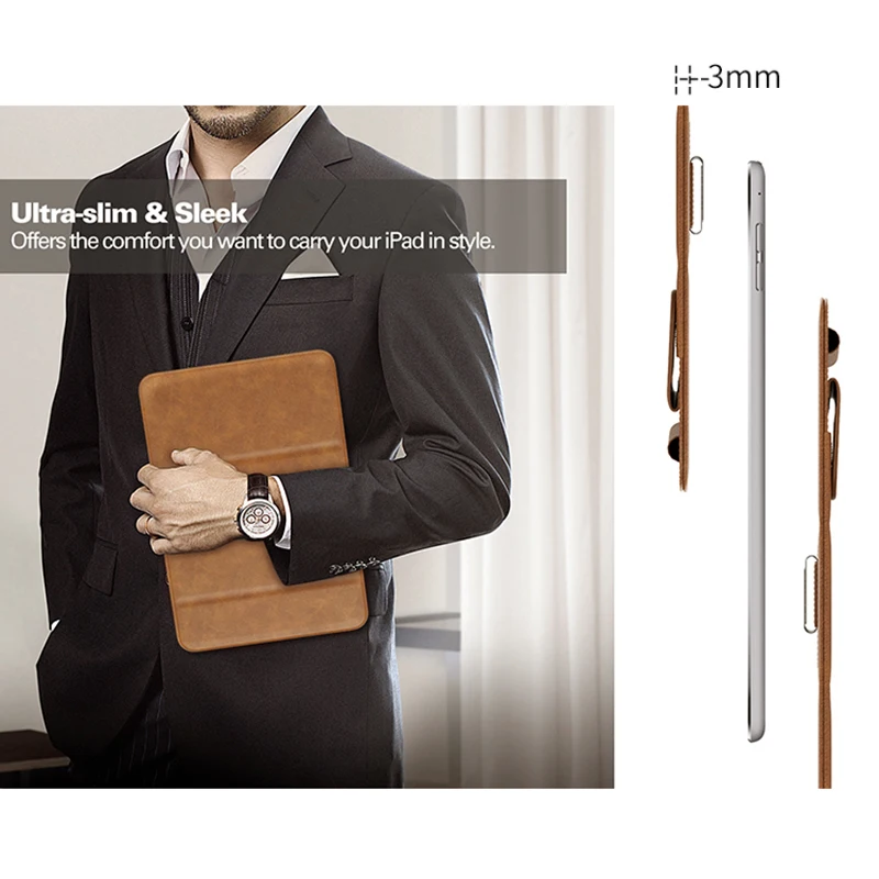 Luxury Case for 2024 iPad Pro 13 11 M4 M2 Air 11 13 Magnetic Liner Bag for iPad 10.2 9.7 12.9 13 inch Leather Sleeve Stand Cover
