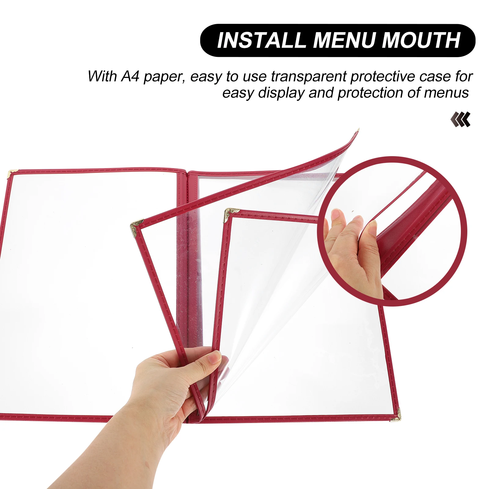 

1pc Premium Pvc Cover Restaurant Bar Coffee Shop Menu Holder Transparent Waterproof Reusable Recipe Book Protector Price