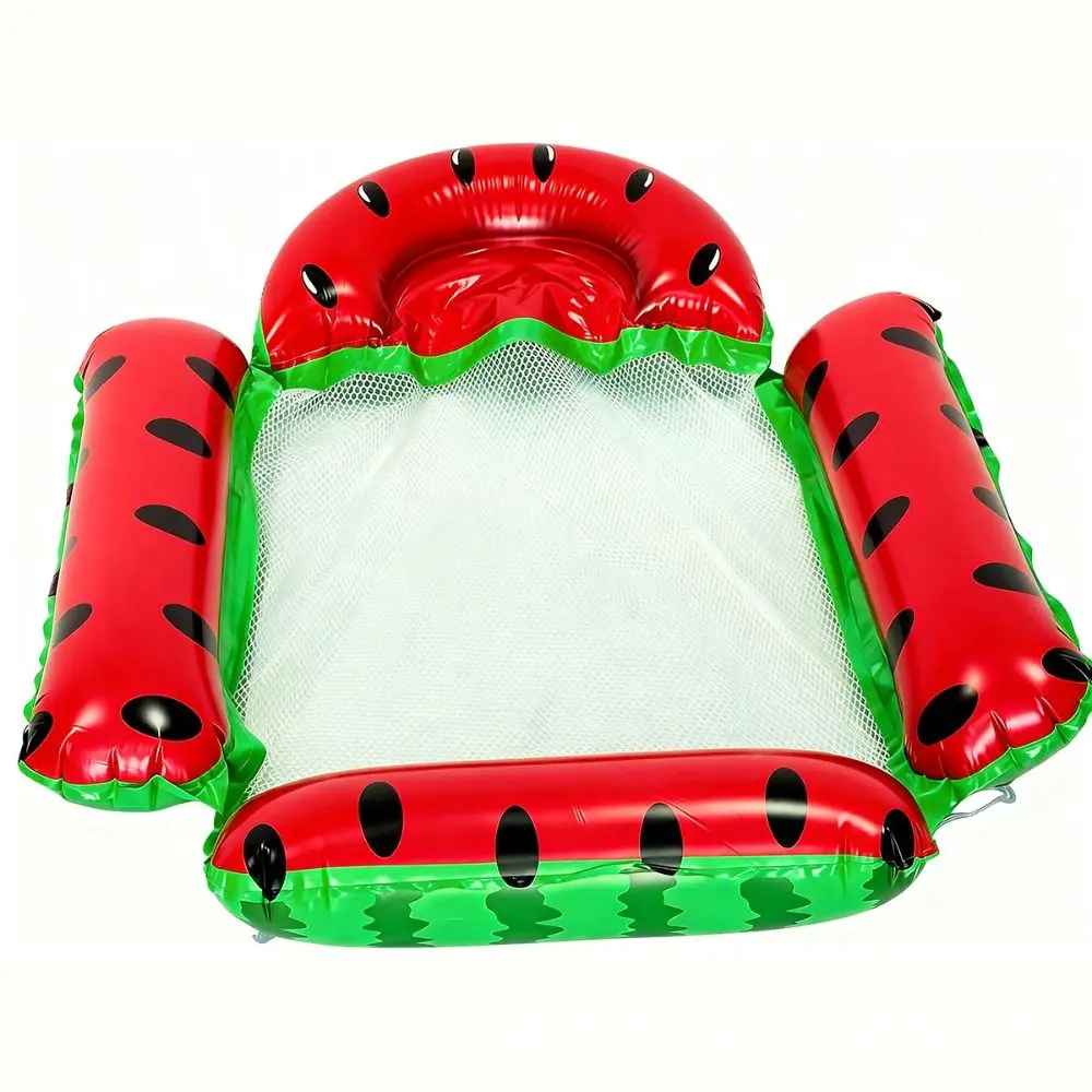 Perfect Mesh Seat Inflatable Pool Hammock Foldable Non-Slip Material Water Hammock Fruit Pattern Durable Pool Float Summer