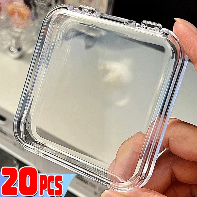 

20/1Pcs Press-on Nail Storage Box Acrylic Transparent Container Jewelry Earring Rings Bracelet Boxes Nail Display Packaging Case