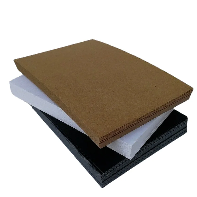 

20 Sheets/set DIY Blank Black White Kraft Paper Memo Pad DIY Card Bookmark Kraft Paper Drawing Sketch Paper