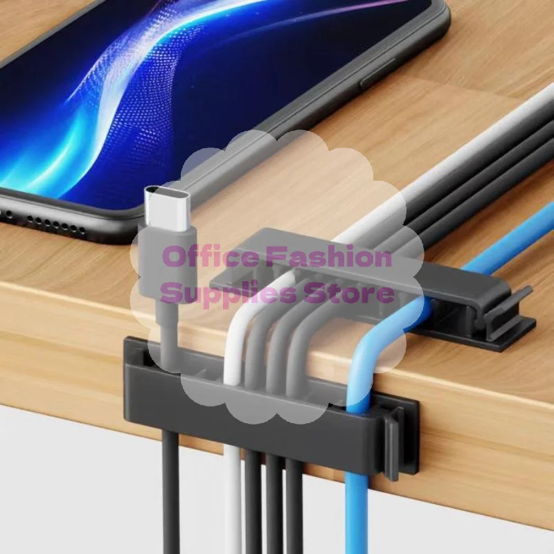 Cable Organizer Cord Management Wire Holder Flexible Silicone USB Winder Clips For Mouse Keyboard Earphone Protector
