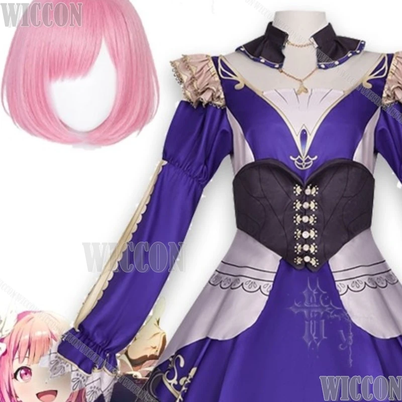 

Anime Game Style Dress With Accessory Project Sekai Colorful Stage Kusanagi Nene Ootori Emu Cosplay Costume Halloween Party Cos