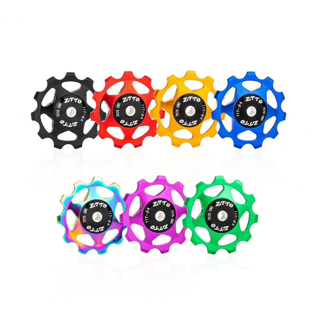 Useful Rear Derailleur Wheel Durable Bright Color Easy to Install Bike Guide Roller for Driving