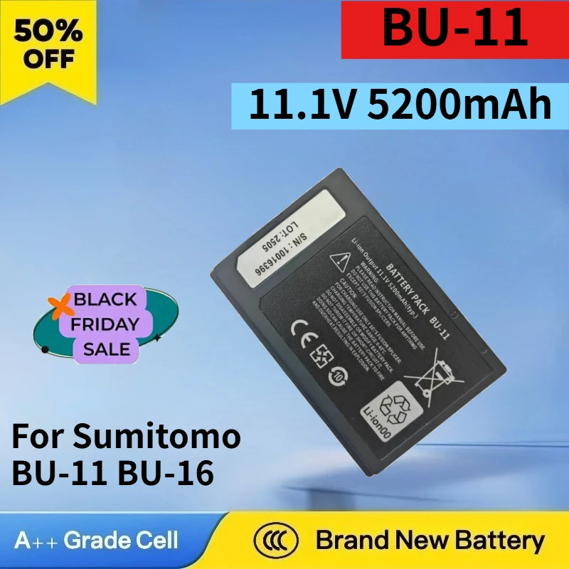 

Newest 11.1V 5200mAh Rechargeable Battery for Sumitomo BU-11 BU-16 Optical Fiber Fusion Welding 601C 600C 400S Machine Battery