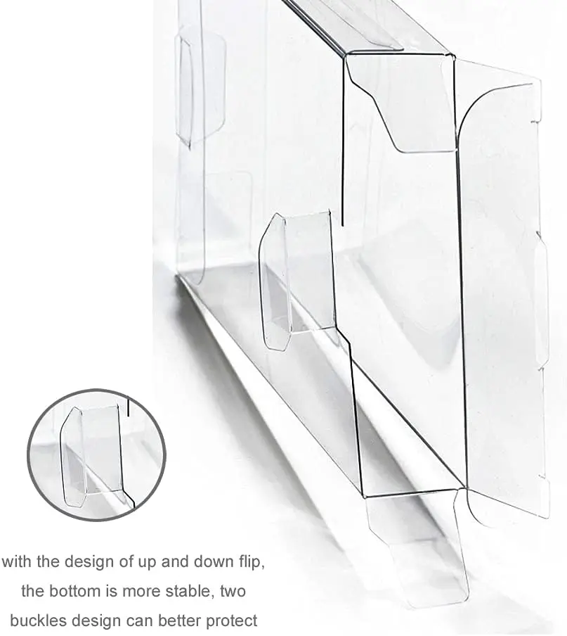 RUITROLIKER casing pelindung plastik transparan, 10 buah kotak pelindung lengan kotak pajangan untuk Star Wars The Black Series 6 inci