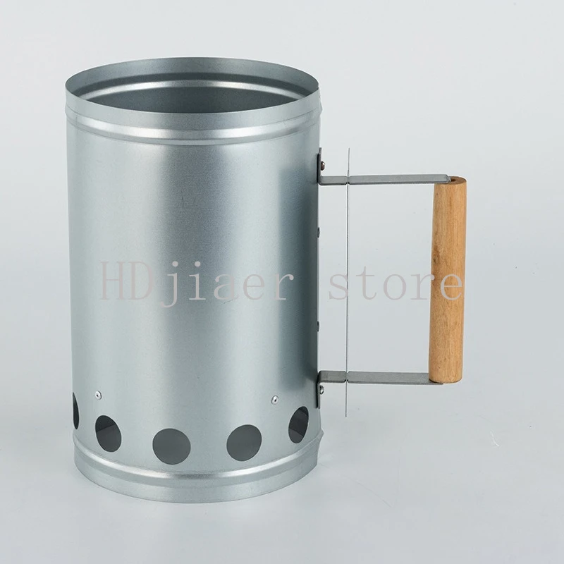 

Outdoor barbecue stove igniter BBQ ignition bucket Galvanized stainless steel ignition carbon bucket