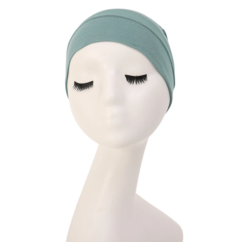 Gorros Hijab musulmanes a la moda, pañuelo interior liso, velo para mujer, Hijab de algodón Modal, bufanda musulmana, turbantes, cabeza, hiyab para