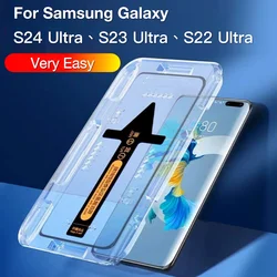 For Samsung Galaxy S24 S23 S22 Ultra Tempered Glass Tempering Glass Explosion-proof Screen Protector Protective with Install Kit