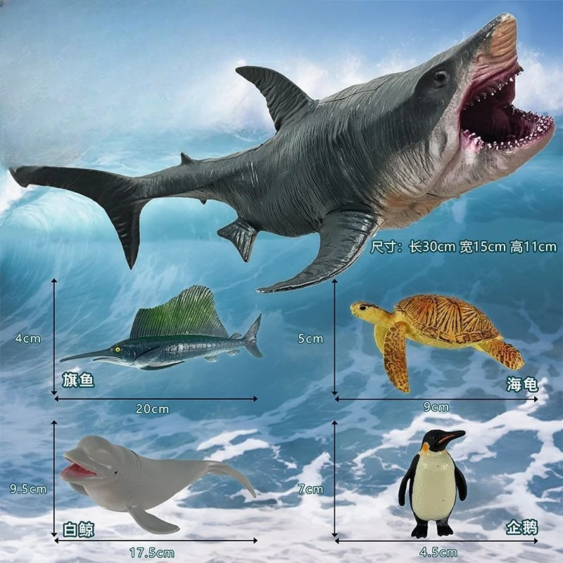 Simulation Marine Meer Leben Wal Figuren Hai Cachalot Action-figuren Ozean Tier Modell Delphin Hammerhai Pädagogisches Spielzeug