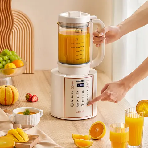 다기능 착즙기 휴대용 믹서기 가정용 두유 기계, 자동 가열 두유 메이커, 220V, 1.2L