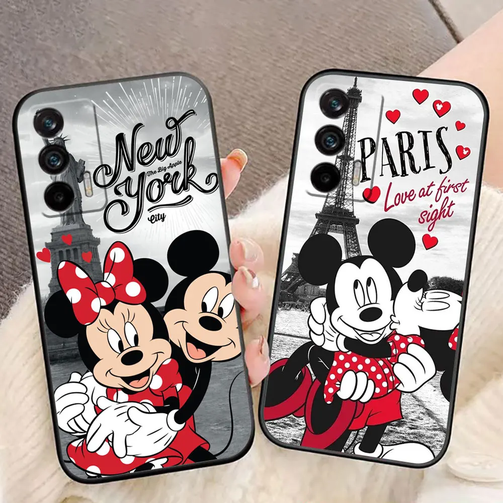 Paris Minnie Mickey mouse Phone Case For Realme GT 2 Master Neo 2 NARZO 50 50I X50 C65 C53 C35 C30 C21 C21Y C20 C15 Case Funda 