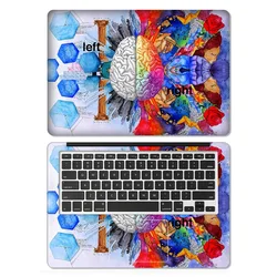 DIY Colorful Marble Dell 15.6 Inch Sticker 2 PCS Mackbook Cover Decal Picture Logo Notebook Decal HP/Lenovo/Asus