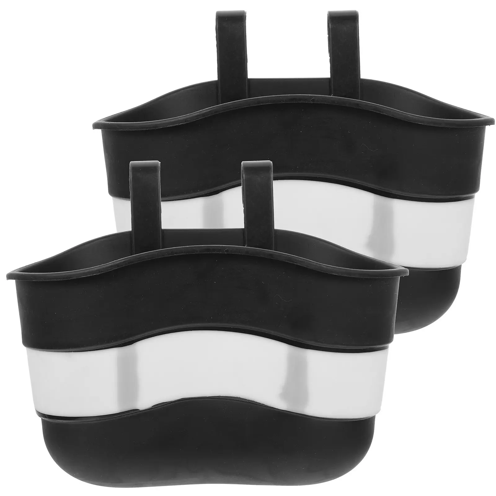 

2Pcs Kids Scooter Basket Front Handlebar Bike Basket Premium Plastic Large Capacity Storage for Bottles School Bag Snacks Milk