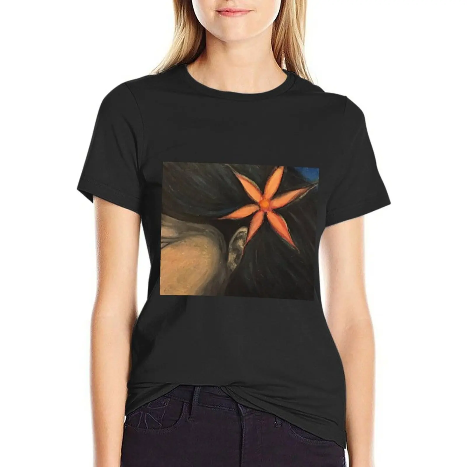 “Island Flower” T-Shirt Short sleeve tee animal print shirt for girls hippie clothes aesthetic clothes tshirts woman