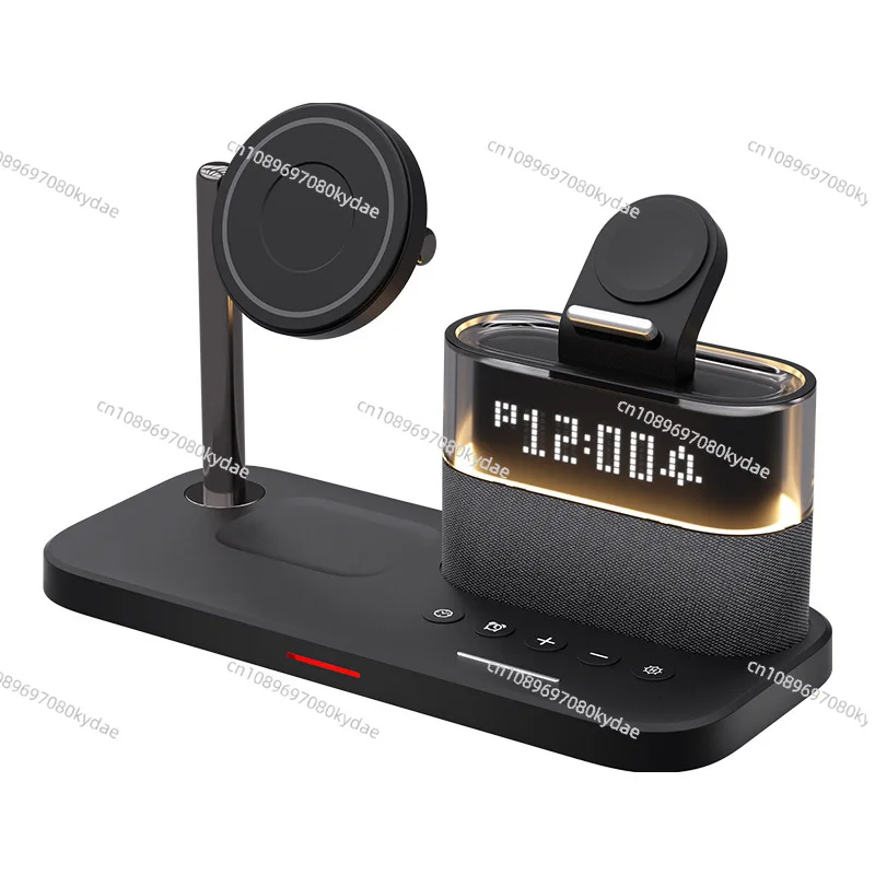 

Applicable to mobile phone 5-in-1 wireless charger desktop multi-function clock 30W wireless fast charging