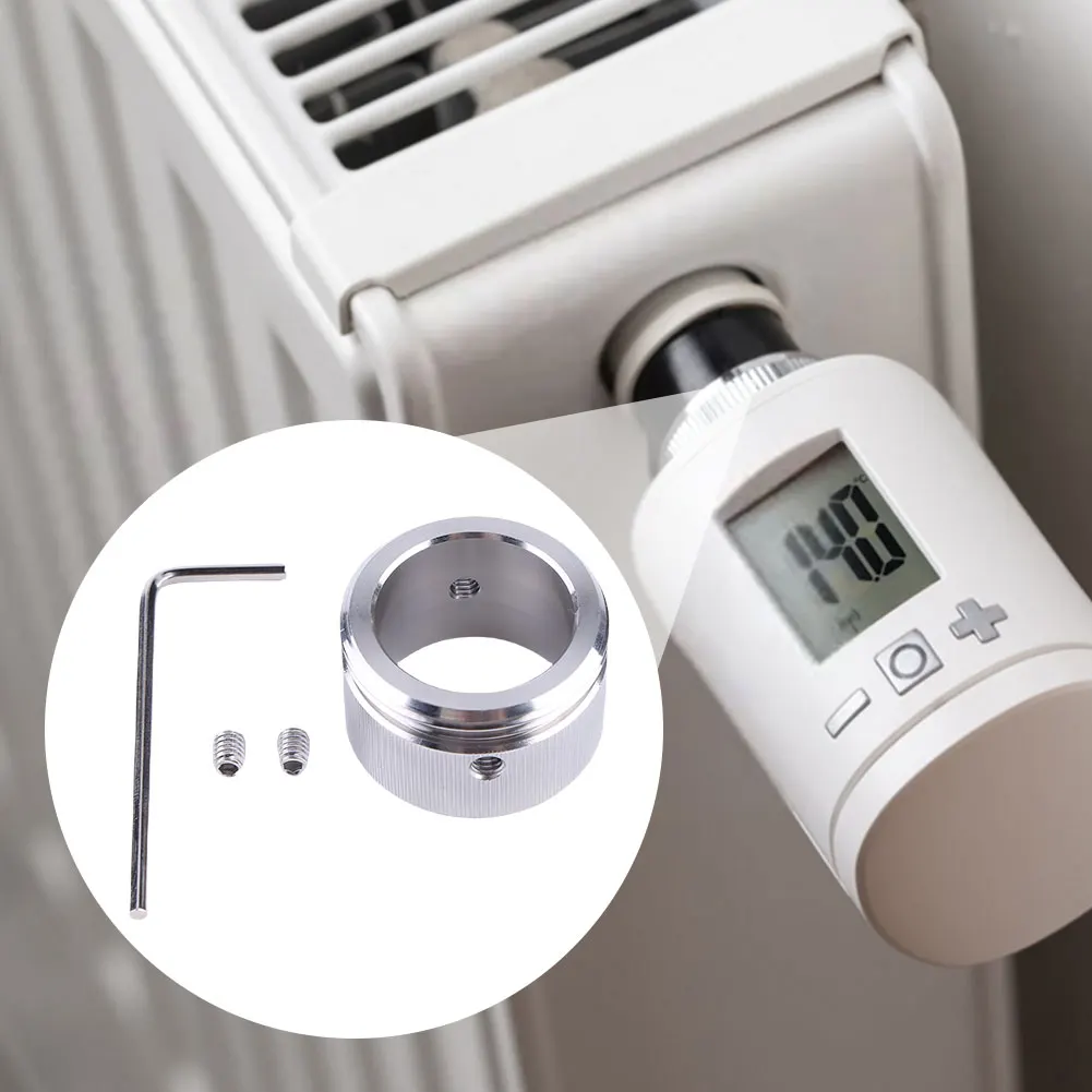 Heating Valve Adapter 304 Stainless Steel Radiator Valve Thermostat Head With Strips M30 X 1.5 for Ra Rav Ravl Valve