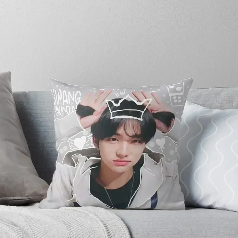 PRINCE HWANG HYUNJIN DOODLE Throw Pillow Pillow Decor Pillowcases Couch Pillows pillow