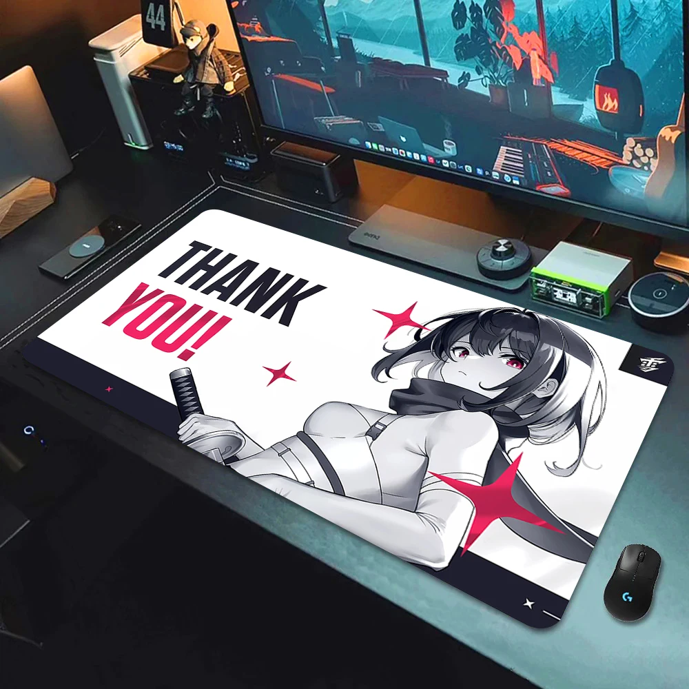 Yuki Aim เมาส์ HD พิมพ์เกมขนาดใหญ่ Mousepad อุปกรณ์เสริมเกม Anime Mouse Pad แป้นพิมพ์คอมพิวเตอร์โต๊ะ Gamer Mausepad XL