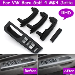 RHD Interior Black Beige Front Rear Left Right Door Pull Grab Door Handle Set For Volkswagon VW Bora Golf 4 MK4 Jetta 1999-2004