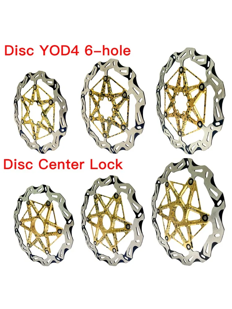 AliExpress garbaruk Bicyle Bike Brake Disc YOD4 6-hole Center Lock 160mm 180mm 203mm / 1.95 mm Bicycle Brake Rotors Road MTB Disc Brakes
