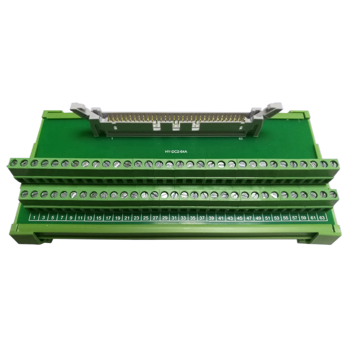 

IDC64 Pin Terminal Block 64 Core Horn 2.54 Flexible Cable Conversion Board PLC Repeater Terminal Board Splitter