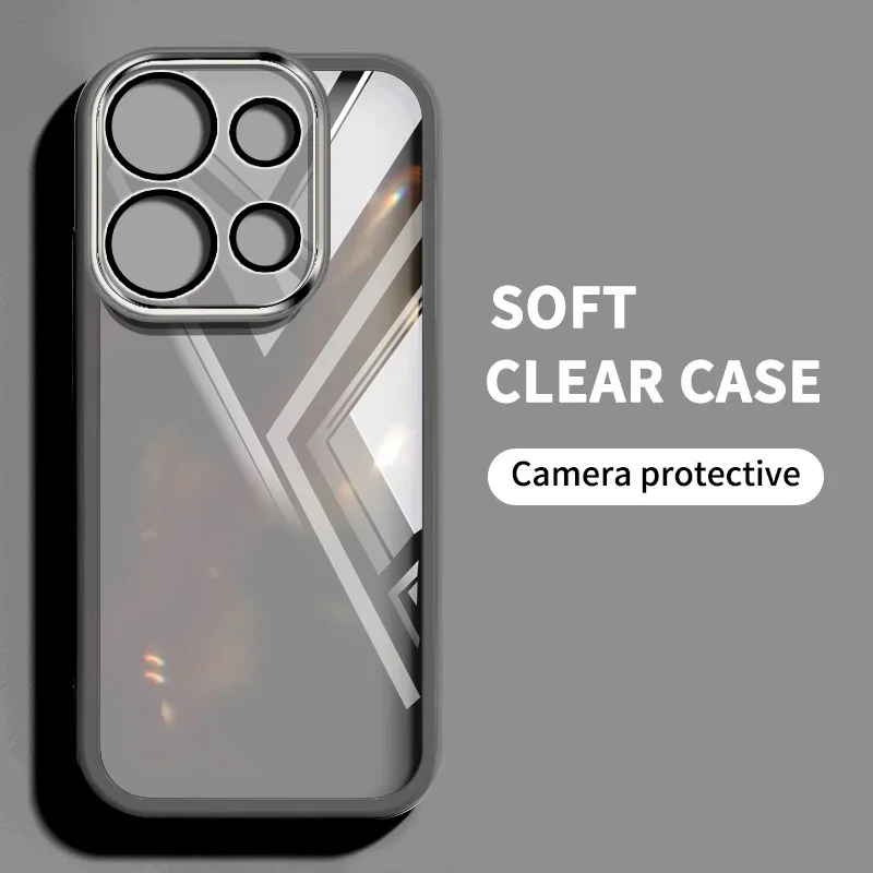 

Phone Case For itel P65 P55 4G 5G Case Camera Protection Falling Clear Soft Cover