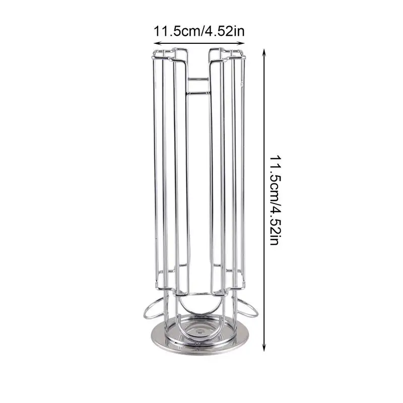 Rotatable Coffee Capsule Holder Display Compatible line Rack Nescafe Vertuo Espresso Pod Storage Organizer For Hotel Home Coffee