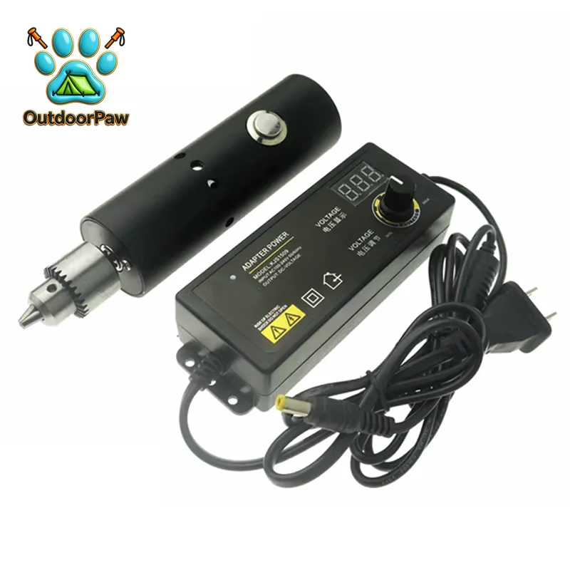 Mini Electric Drill Grinder Rotary Tool Kit Variable Speed With Self-Locking Switch Cooling Holes For Grinding And Cutting