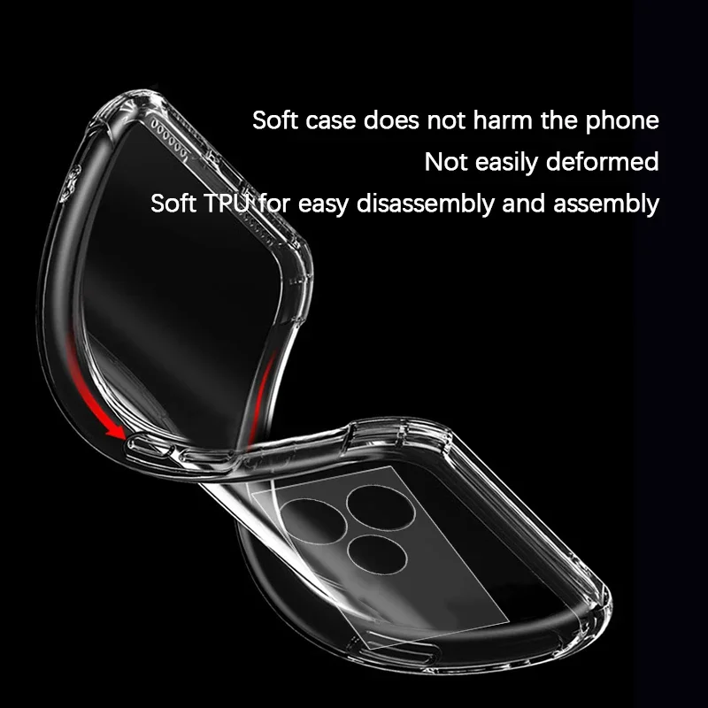 Airbag Silicone Mobile Phone Case for OPPO Realme GT Neo6 Neo 6 SE 6SE 5G Luxury Shockproof Soft Transparent Original Back Cover