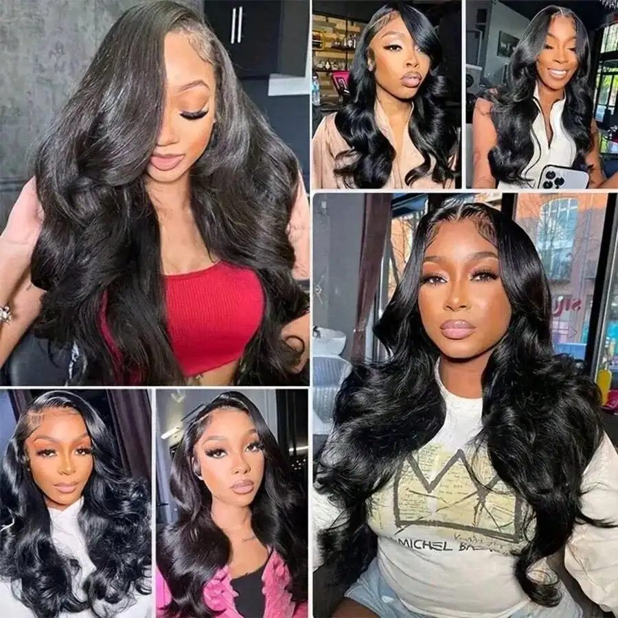 40 42 Inch Long Glueless Wear And Go Body Wave Remy Human Hair Wig 13x4 13x6 HD Transparent Lace Frontal 5x5 Lace Closure Pre Plucked Baby Hair Wigs For Black Women image 6
