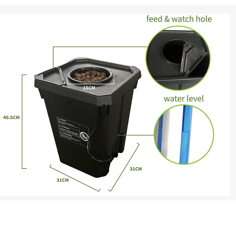

2 Bucket dwc drip watering Dutch Bucket Hydroponic System