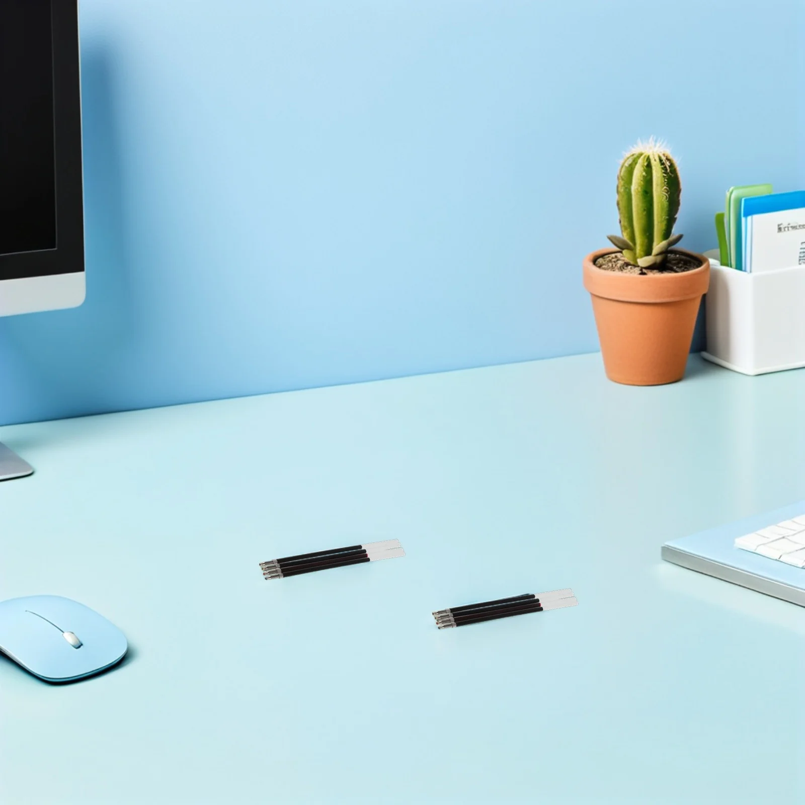 40pcs 4-Color Ballpoint Pen Refills 0.7Mm Retractable Smooth Writing Replacement For Office School Notes Signature Documents