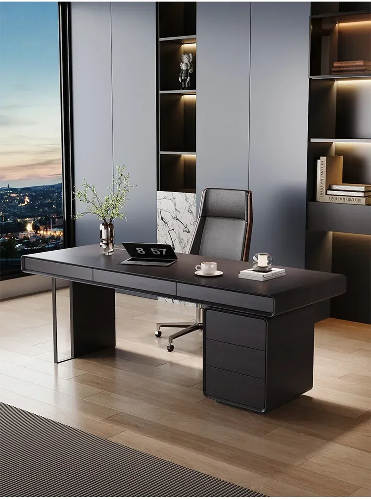 Minimalist Office Desks Wood Eco-friendly Office Desks Luxury Acrylic Wide Office Furniture Scrivanie Per Ufficio