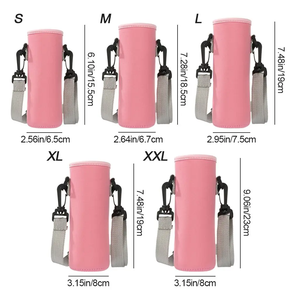 حقيبة عازلة رياضية خارجية محمولة مع حزام غطاء زجاجة ماء علبة زجاجة مياه كوب كم كوب مفرغ كم