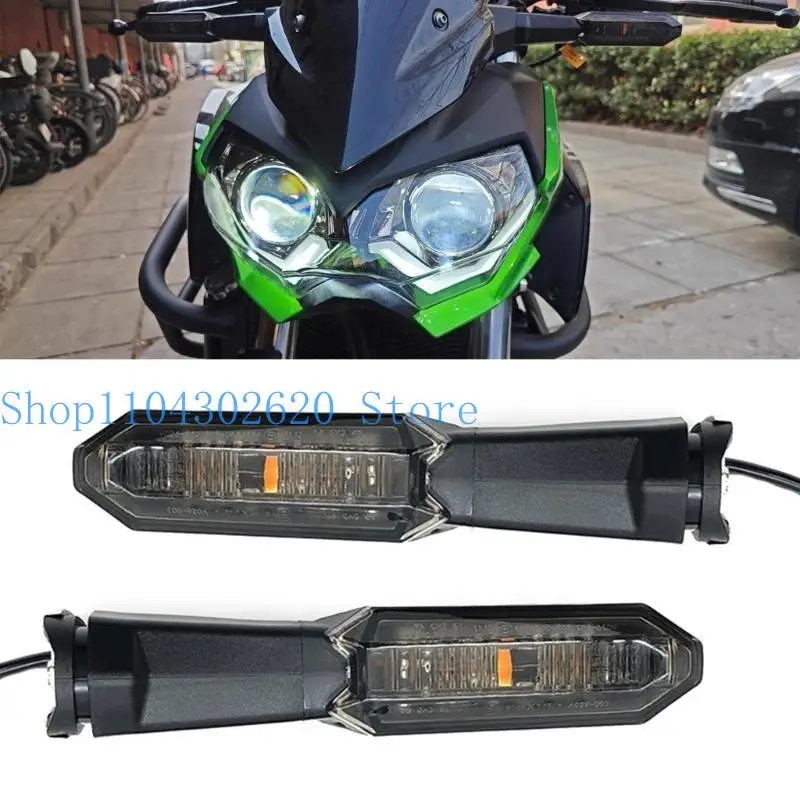 

652F Motorcycle Turn Signals Lights Running Light Indicators for Z650 Z900 Z1000SX NINJA400/650 Waterproof IP67