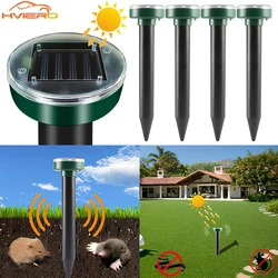 1/2/4/8 Solar Powered Ultrasonic Sonic  Mole Pest Rodent Repeller Repellent Yard Outdoor Lamp Backyard Farmland Mouse Repeller