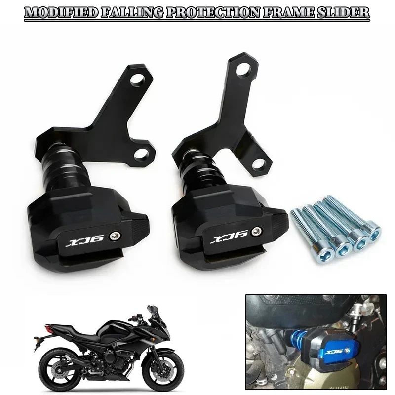 أجزاء الدراجات النارية وسادات التصادم لياماها XJ6 تحويل XJ6N الإطار المتزلجون دراجة نارية الملحقات محرك الحرس حامي XJ 6 6N مكافحة