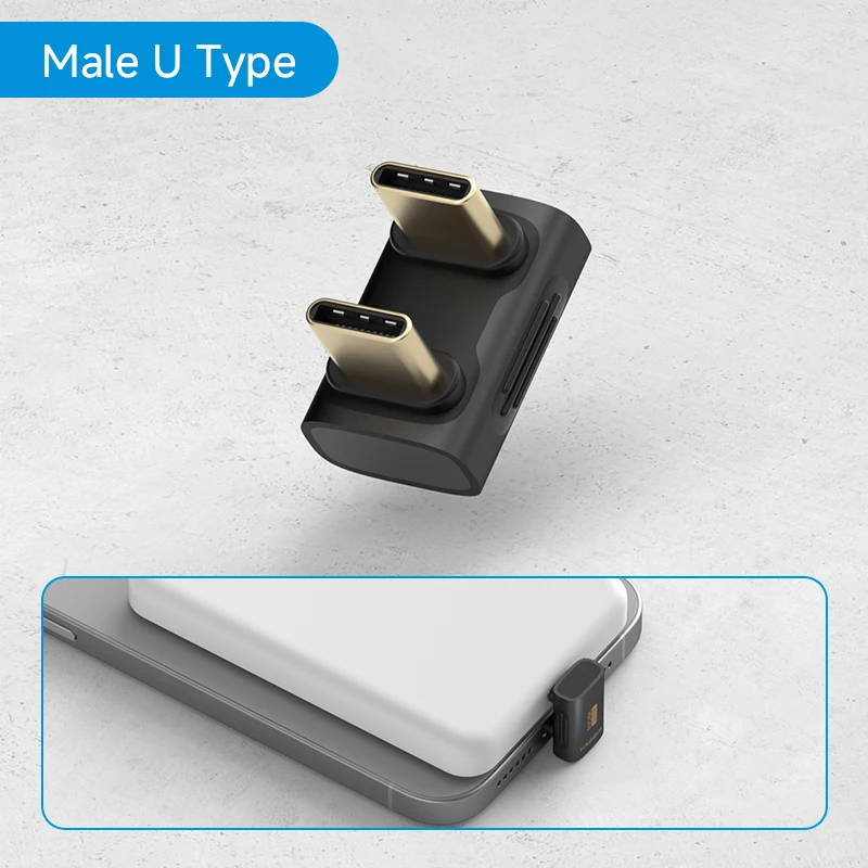Hagibis USB C auf C Adapter 90 Grad rechtwinkliger Konverter 80 Gbit/s USB4 Datenkabelverlängerung für Thunderbolt 5/4 iPhone 17 Laptop