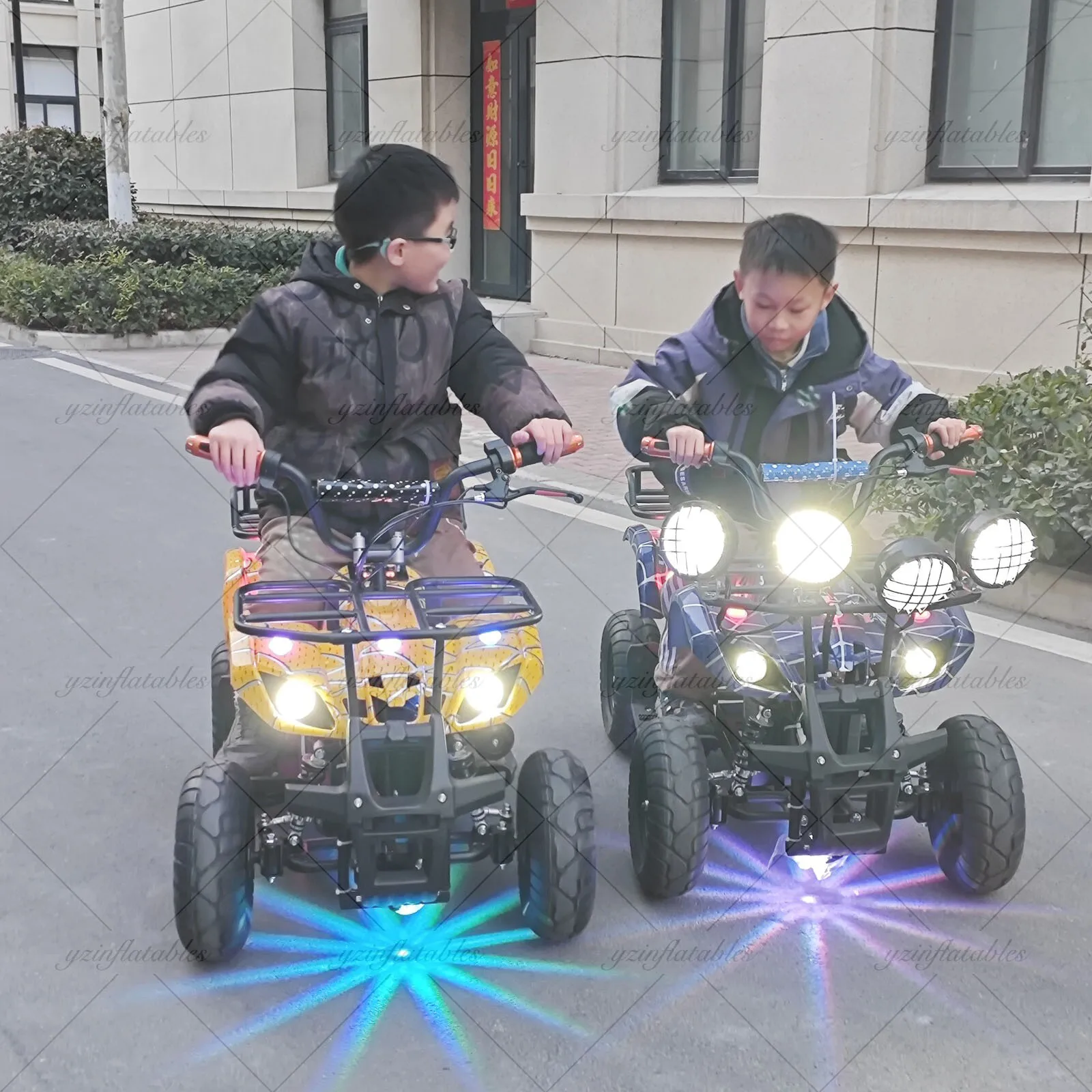 المصد CarPopular 350 وات للأطفال قابل للتخصيص بطارية ATV 360 درجة عن بعد للحدائق الترفيهية الصغيرة بلاستيك داخلي/خارجي #4