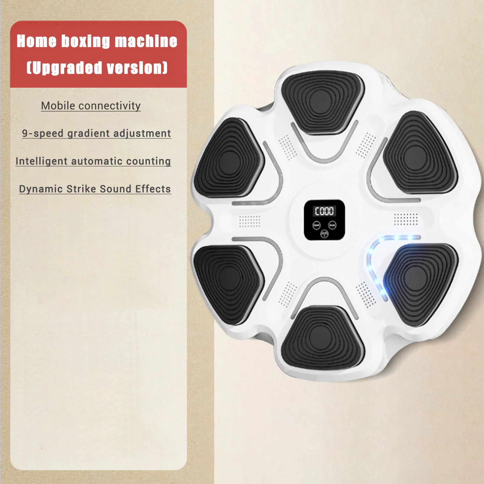 

Wall Mounted Musical Boxing Machine Portable Release Pressure Boxing Device for Office Workers and Students