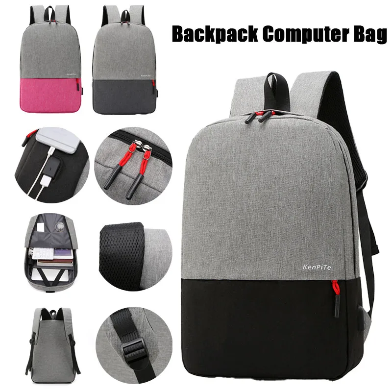 

Рюкзак для ноутбука унисекс 15,6 дюймов, большой вместимости, легкий, повседневный, для ежедневных поездок и путешествий