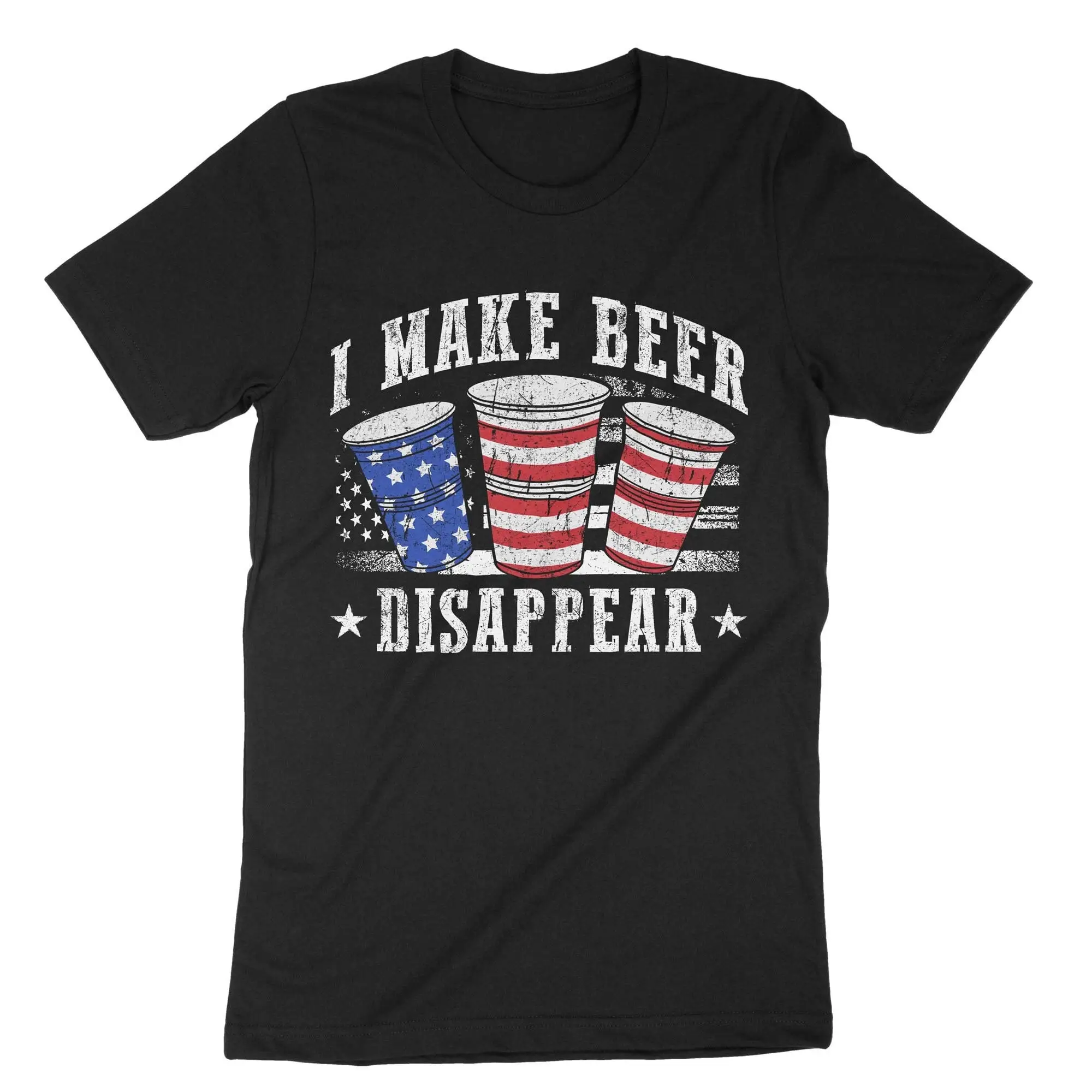 I Make Beer Disappear Funny T Shirt Lovers Drinking Independence Day 4th Of July Alcohol