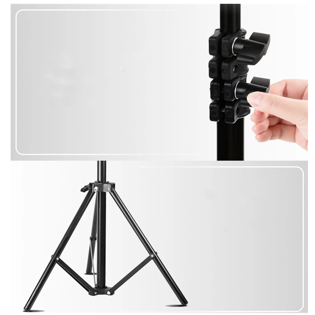 Black Light Stand for Professional Photography Stable Tripod Bracket with 1/4 Screw Perfect for Fill Light Mic Ring Light