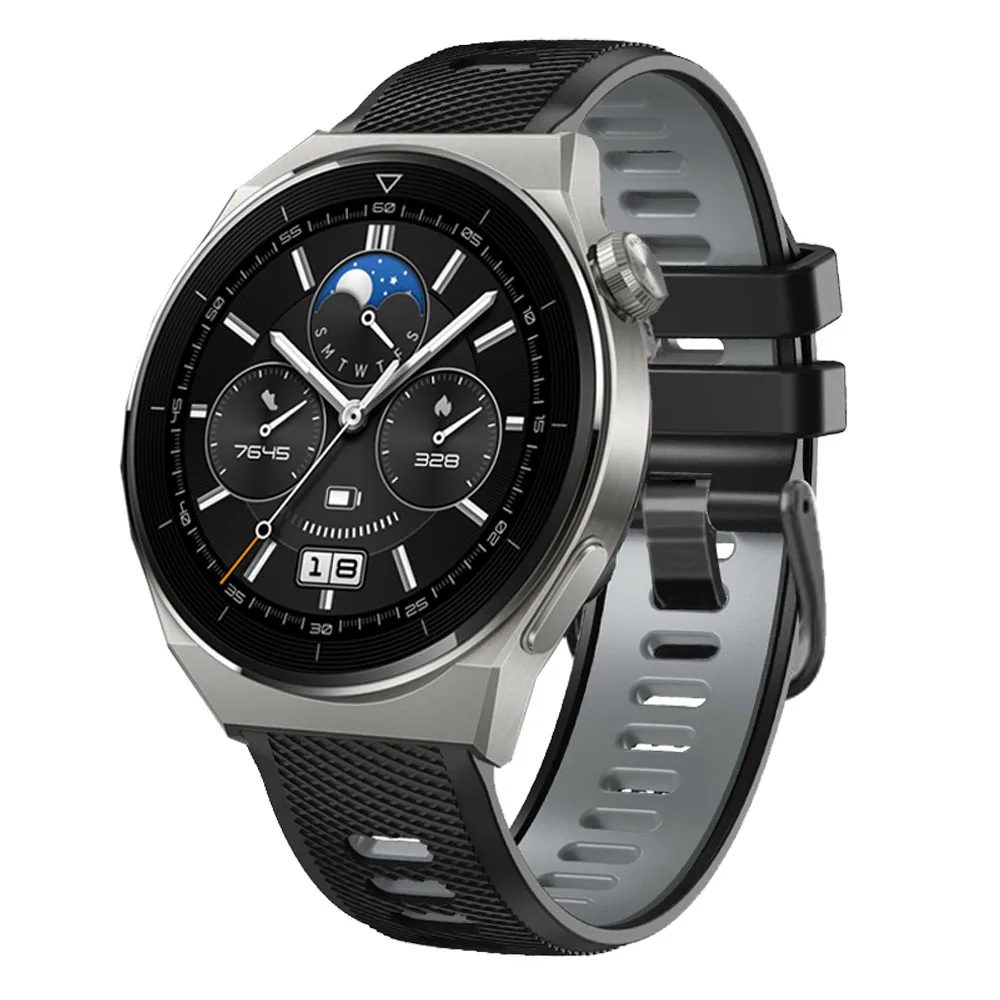 Ремешок силиконовый для Huawei Watch GT5 GT 5 46 мм, браслет для смарт-часов Huawei GT4 GT3 GT2 GT 5/4/3/2 Pro 46 мм, 22 мм