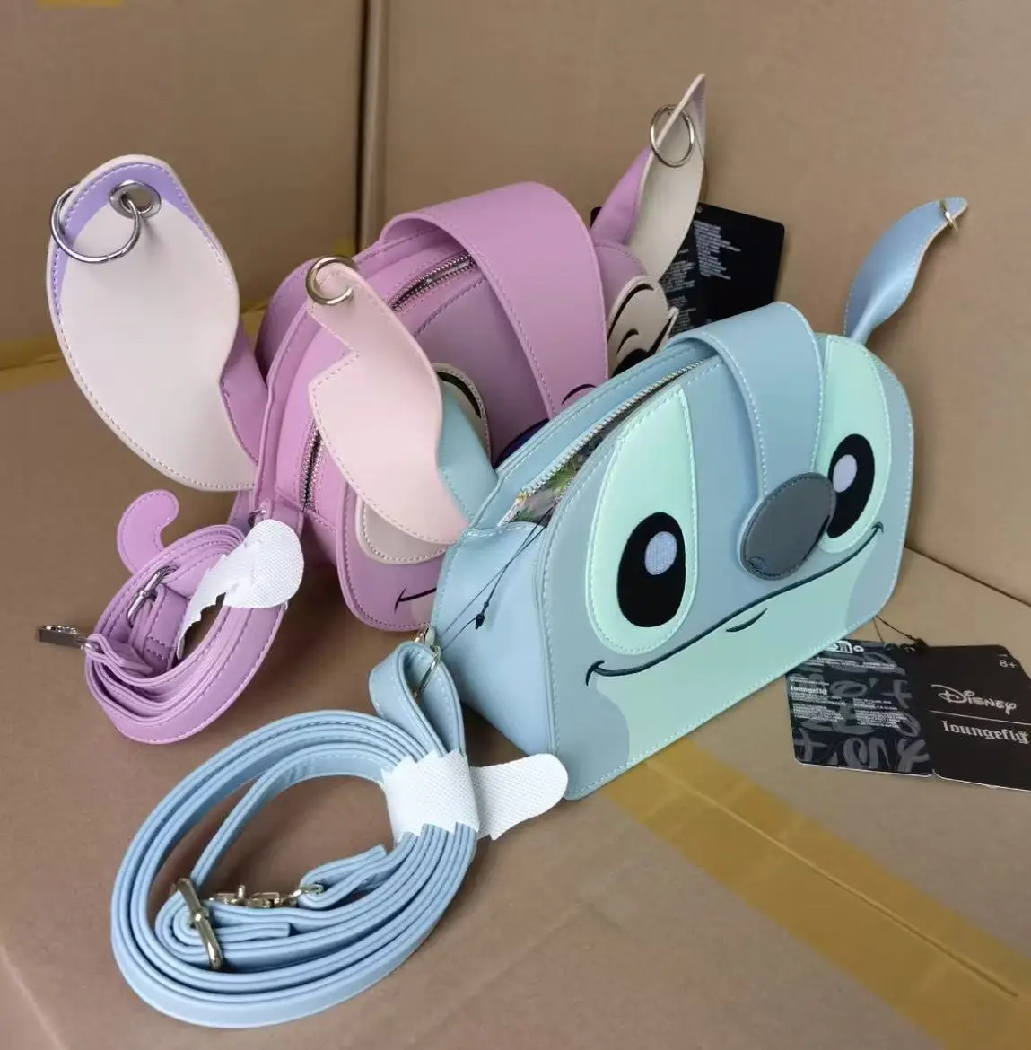 حقيبة ظهر Loungefly Stitch بتصميم كرتوني لطيف مطرز بتصميم Marvel حقيبة ظهر كاجوال جديدة كهدية للفتيات